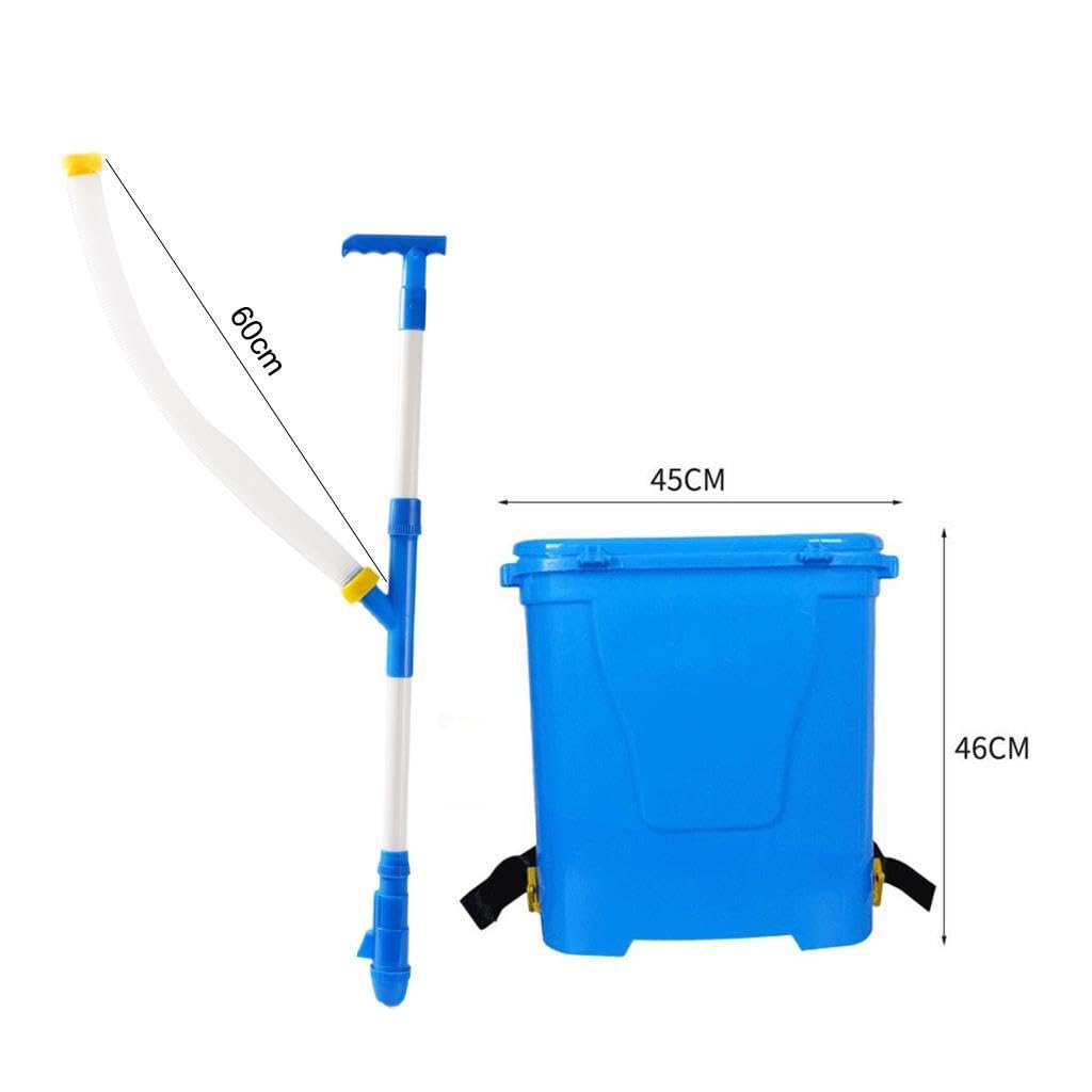 Manueller Düngerstreuer (25 L) – Ergonomischer Griff – Gartenbedarf – Gemüsedünger – Sprühdüngerspender, höhenverstellbar
