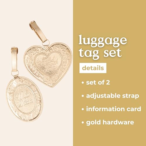 ban.do Luggage Tag Set of 2, Gold Lockets by ban.do - Used condition - Image 9