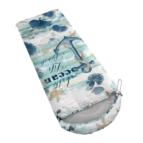 Saco de Dormir AILONEN Farmhouse Patchwork, diseño estampado 3D con patrón de rayas florales, impermeable, para camping y senderismo para adultos miniatura 2