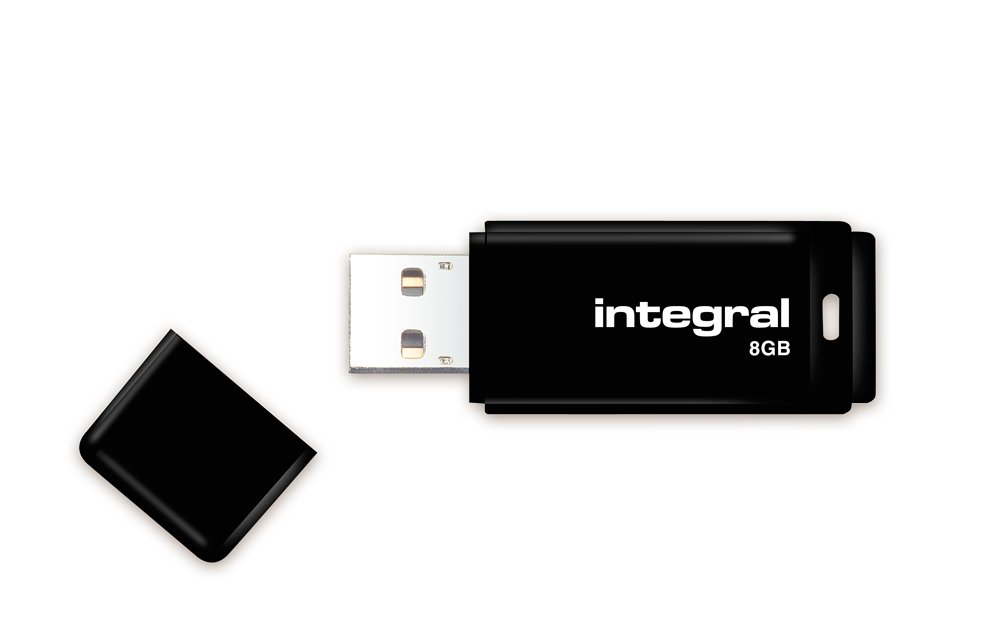 Integral Europe Neon USB Dongle 8 GB Black