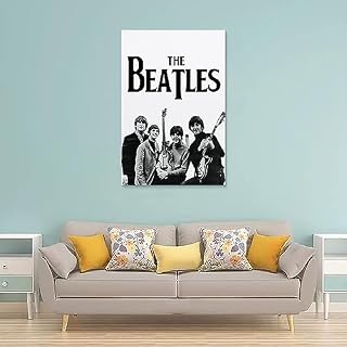 ICHU Poster des Beatles sur toile – Impression d’art moderne pour chambre à coucher – 20 x 30 cm - Les Beatles, Paul McCartney, John Lennon, RIngo Starr, George Harrison ICHU Poster des Beatles sur toile - Impression d'art moderne pour chambre à coucher - 20 x 30 cm – Image 2