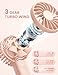 Lamicall Mini Portable Fan, 3 Speed Handheld Fan, Rechargeable Battery Personal Fan Makeup Eyelash Dryer for Travel Office Outdoor Women Men Cute Design-Pink