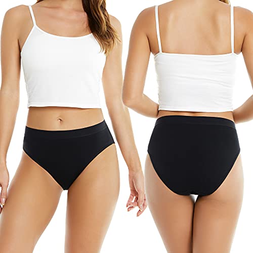 Image of Women Cotton Underwear Hi-Cut Briefs 5-Pack