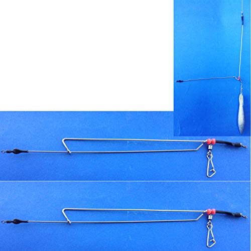Argento generico Tenbin Attacco Linea Longa Divergente Pesca Surfcasting Mare Lenza Sabiki