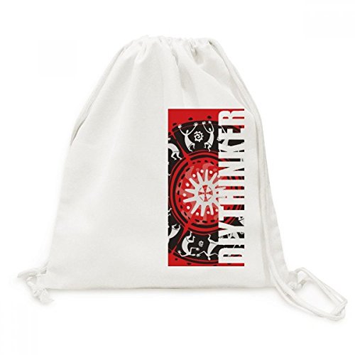 Toile drawstring backpack Mexique sac à dos cordon léger pour sport et vacances