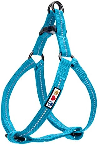 Pawtitas Extra Small Dog Harness Reflective Dog Harness Adjustable Puppy Harness XS Green Dog Harness