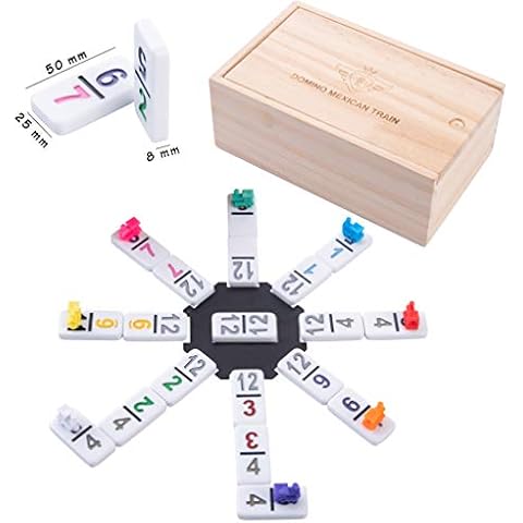 Engelhart - Domino Mexican Train/Zug -Premium- Qualität Cover