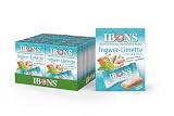 IBONS Ingwer Bonbons Limette Honig Minze – Weiche Ingwer Kaubonbons mit echtem frischem Ingwer – süßsauer-frisch & honig-mild – Vegan & Glutenfrei & Halal & Lactosefrei – 10 x 60 g Box