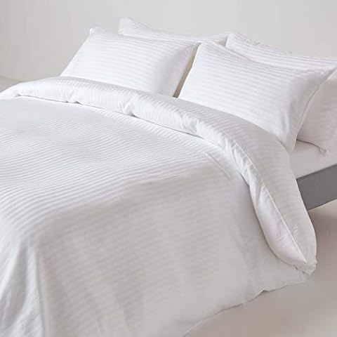 HOMESCAPES Parure de lit Satin Coton Cover