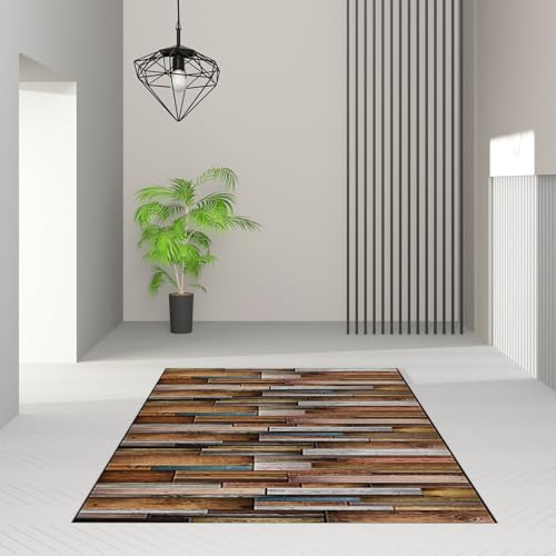 Alfombra pasillo antimanchas decorativa y resistente de 95 x 165 cm 3
