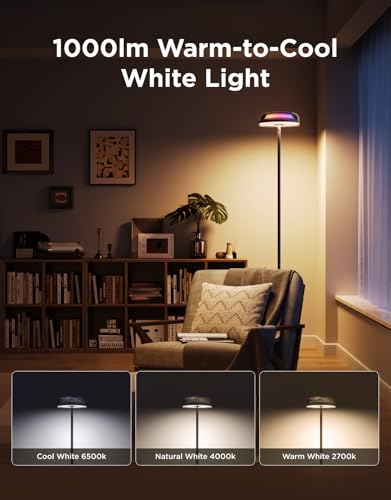 Image of Govee Uplighter Floor Lamp Bundle Galaxy Light Star Projector