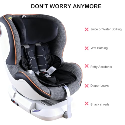 Miniatura 3 de Vossot Protector De Asiento De Coche Para Bebé Protector Silla Coche Impermeable Universal Para Bebé Cojín Orina Aislada Silla De Auto Cochecito Para Paseo Carrito Almohadilla Absorbente