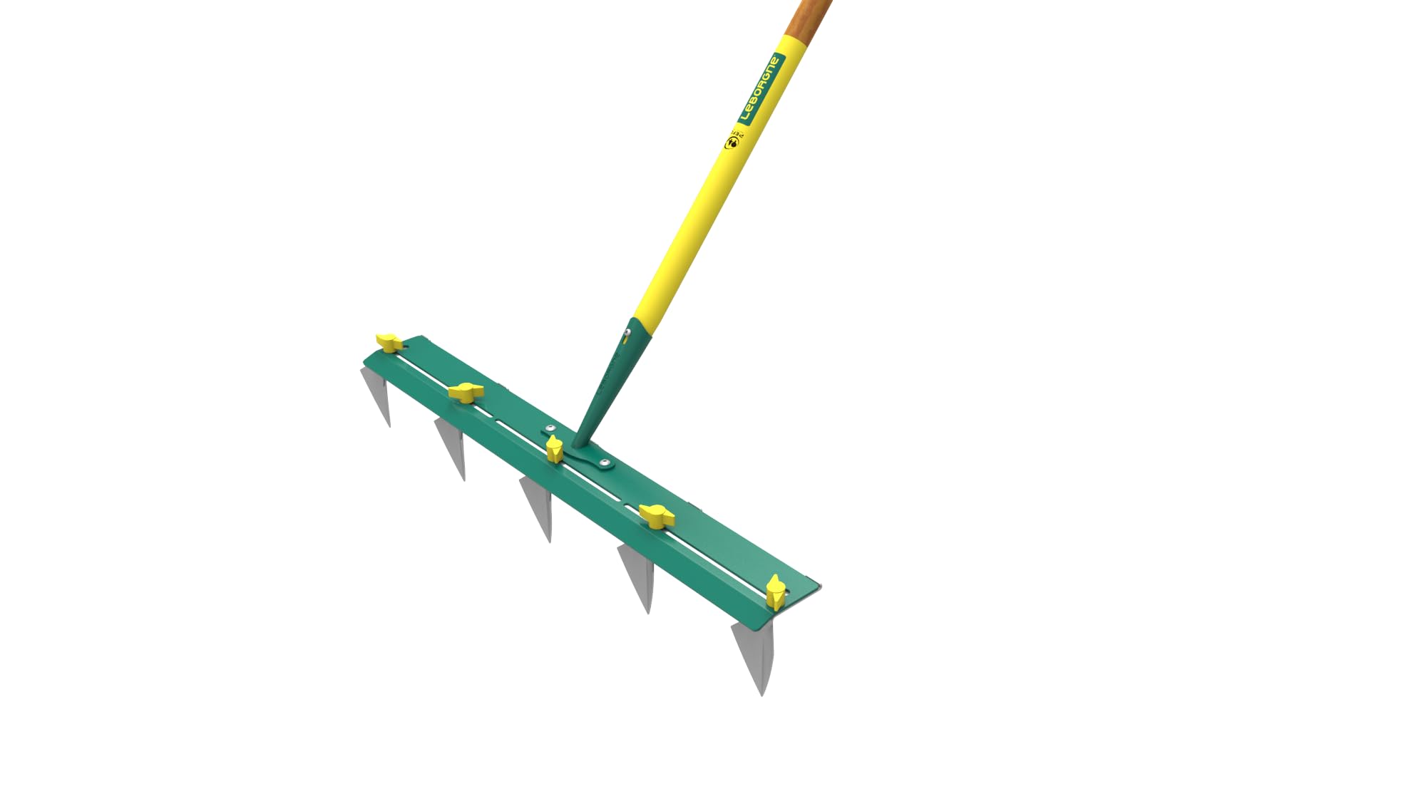 Leborgne,Traceur de Rangs 5 Dents Réglables 65 cm NaturOvert , Outil de Jardinage Ergonomique, Idéal pour Cultures de Légumes et Fleurs, Conception Sans Manche pour un Confort Optimal