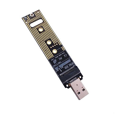 M.2 portátil NVME SSD para adaptadores USB 3.1 tipo A, sem necessidade de driver plug and play