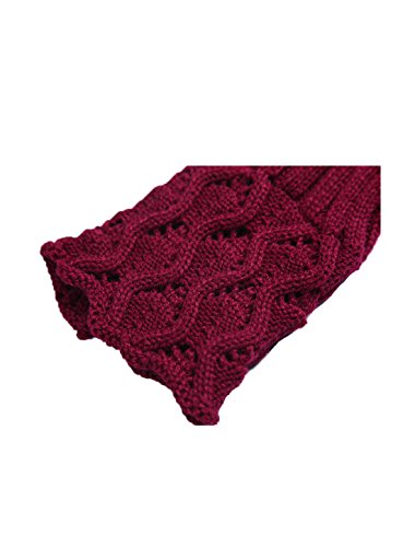 Image of uxcell Women's Knitted Design Solid Warm Thick Knee High Length Ribbed Leg Warmers