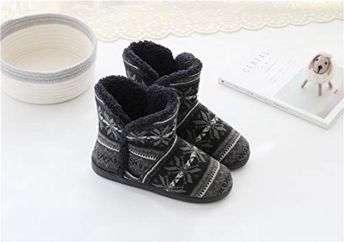 Winter Warm Indoor Bootie Slippers Women Grils Soft House Spa Slippers Cozy Short Booties Non-Slip Plush Slip-on Shoes Ankle Boots2