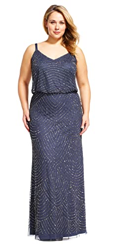 Image of Adrianna Papell Women's Long Blouson Dress