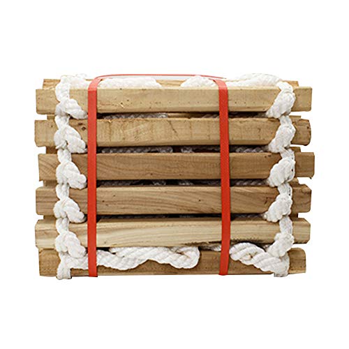 Preisvergleich Produktbild Fluchtleiter, rutschfestes, quadratisches Holz, 30 cm wiederverwendbare Außenleiter, Kletterleiter mit Haken,10m / 32.8ft