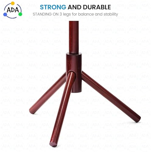 Image of ADA Premium Natural Bamboo Coat Rack Free Standing With 8 Hooks, Tree Coat Rack Stand For Coats, Hats, Scarves, Clothes, And Handbags - Diy (Do It Yourself), 45 X 45 X 175 Cm