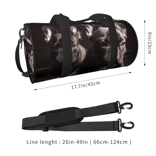 Travel Bag For Women,French Bulldog Print Personal Item Duffle Bags,Weekend Travel Duffel Tote Bag,Travel Sport Gym Bag For Men,Airplane Travel Essentials For Flying4