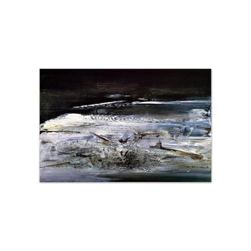 Impression sur toile Zao Wou-Ki 18.7.62 tableau d'art haut de gamme sans cadre