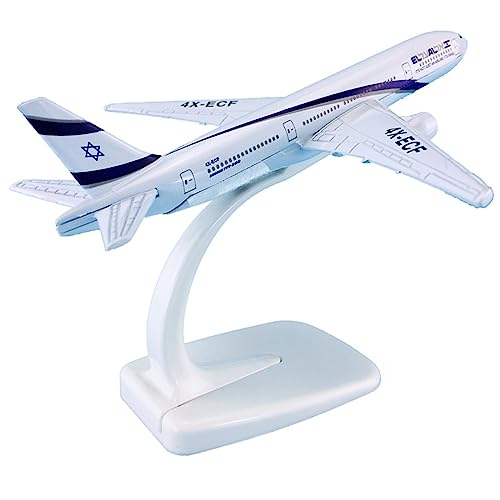 Modelo de avión Boeing B777-200 de Israel a escala 1:400 en metal fundido para coleccionistas