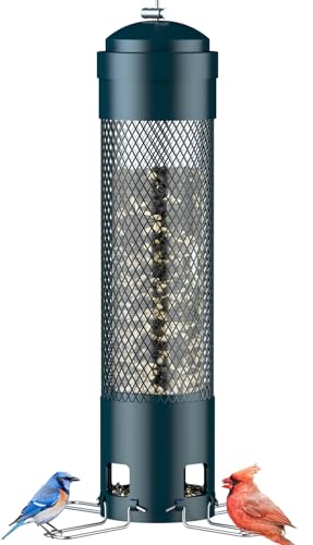 LCSEVEN Bird Feeders for Outdoors Squirrel Proof with...