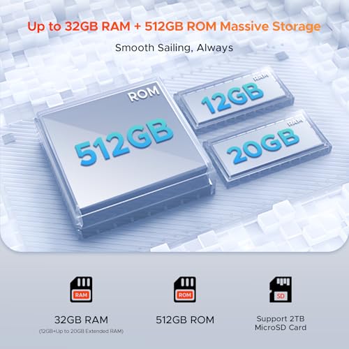 DOOGEE V MAX Pro(2025) 5G Rugged Phone,22000mAh,32GB+512GB/TF 2TB,Android 14 Rugged Smartphone,108MP+20MP Night Vision Phone, 6.58" FHD+ 120Hz IPS Screen, IP68/IP69K Waterproof NFC/OTG/Face ID