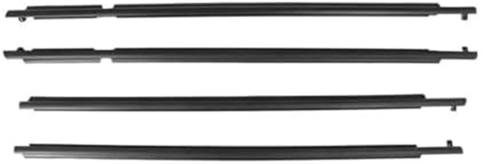 Uszczelka gumowa automatyczna Guma okienna usa lub ue na zewnątrz dla TOYOTA, dla Rav4 2009-2012 75720 0R020 szklana listwa ochronna zewnętrzna 4(BLACK USA)