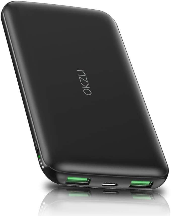 OKZU 5V/2A 10000mAh power bank for heated Gilet Vest, Thin, Lightweight