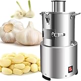 MAIMAILE 220 V/200 W Knoblauchschälmaschine, 30 Kg/h Edelstahl-Knoblauchschälmaschine, Leistungsstarker Knoblauchtrenner, Für Gewerbliche Zwecke, Restaurants, Grilllokale, Kantinen, Hotels