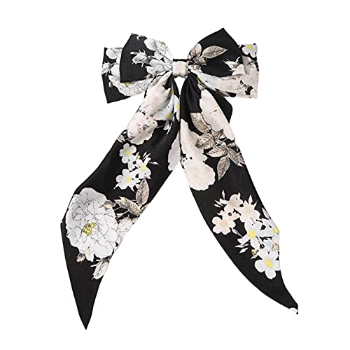 Damen Haarschleifen Haarspangen, Schleife Große Bowknot Damen Satin Band Bogen Haarclips Haarbögen Französischer Haarspange mit Schleife elegante Bowknot Haarklammer Haarschmuck für Mädchen Frauen Dam Cover