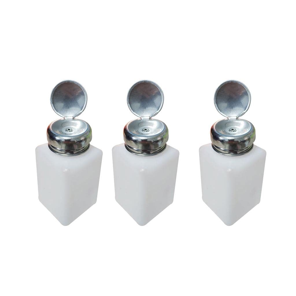 3x One Touch Makeup Remover Press Bottle Acetone Liquid Dispensernail Art Accessories Nail Care Manicure Pedicure Health-image-38