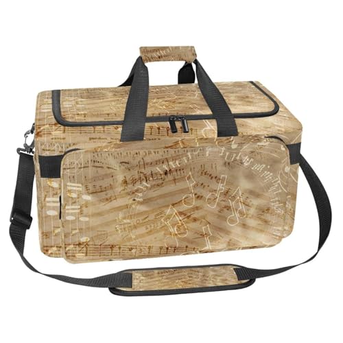 Grand sac de sport 30L vintage avec organiseur de bagage multicolore papillon