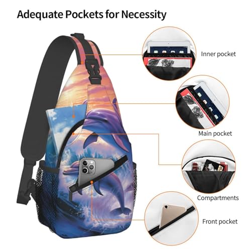 Bolso cruzado para pecho tipo bandolera negro miniatura 4