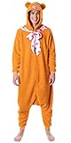 MJC International Disney The Muppets Adult Fozzie Bear Costume Plush Kigurumi Union Suit Pajama Outfit (Large) Brown