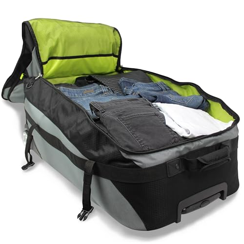 World Traveler Rolite Alpine Upright Style Lightweight 30-Inch Rolling Duffel Bag - Grey4