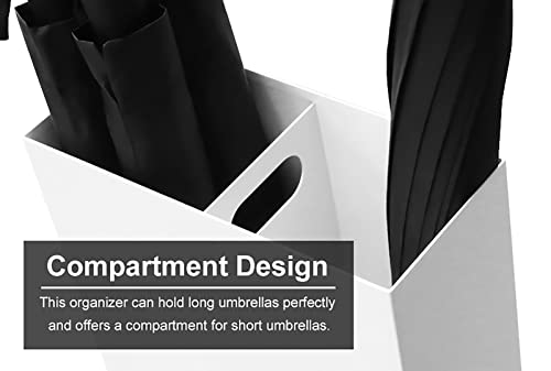Porte-parapluies à compartiments design ajouré noir pour entrée