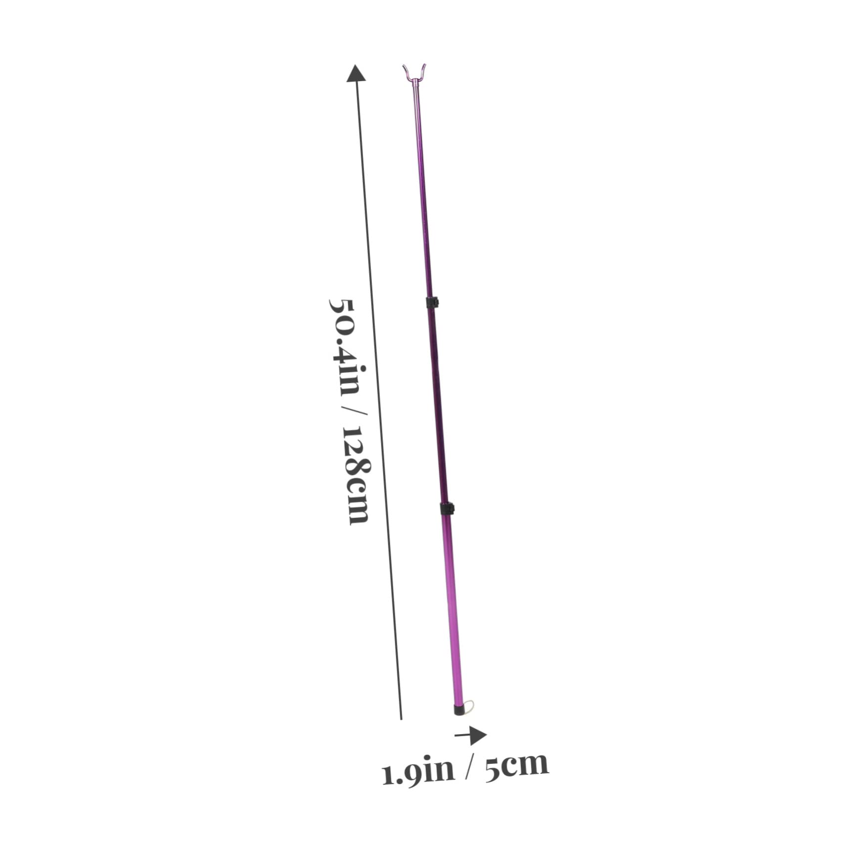 TINEASUR Telescopic Clothes Drying Pole Stainless Steel Reach Rod Extended Closet Support for Easy Clothing Access Heavy Duty Garment Hanger for Home and Dorm Essentials