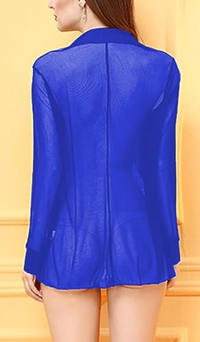 Image of Xs and Os Women's Sheer Mesh Shirt Babydoll Lingerie