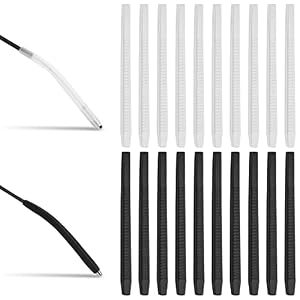 joyan 20 Paires Crochet Lunettes Silicone, Retenue de Lunettes en Silicone, Crochet d’oreille Antidérapant Confortable pour Lunettes, Lunettes Silicone Antidérapant Crochet, Protege Branche Lunette