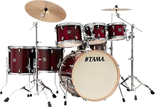 Tama Superstar Classic CL72S 7-piece Shell Pack with Snare Drum - Gloss Garnet Lacebark Pine Tama Superstar Classic CL72S 7-piece Shell Pack with Snare Drum - Gloss Garnet Lacebark Pine