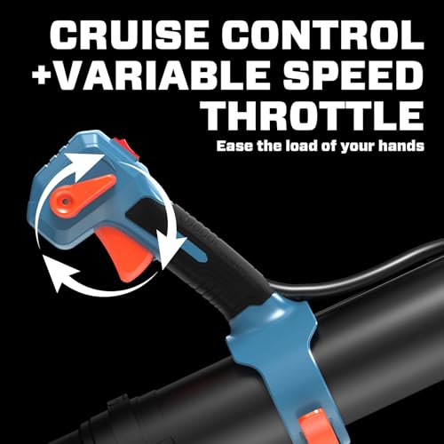 Image of SENIX 49CC 4-Cycle Gas Powered Backpack Leaf Blower, 425 CFM & 195 MPH