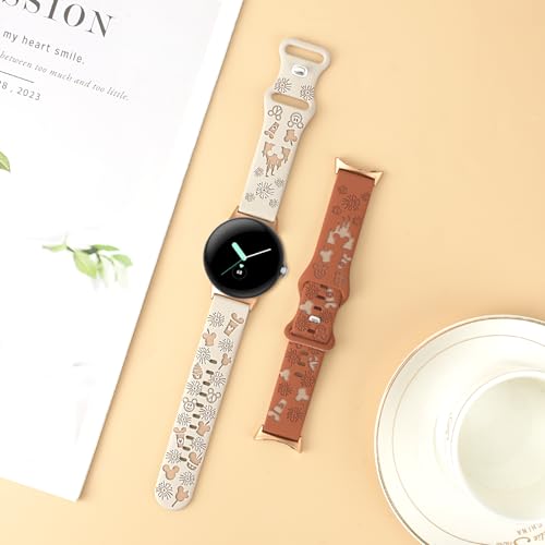 2 Pack Correas de Silicona Dos Tonos para Google Pixel Watch miniatura 5