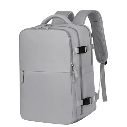 Birdesc Backpack，Birdesc 25l，Levettevac Backpack，Waterproof Large Capacity with Shoe Compartment Wet Pocket (light gray)