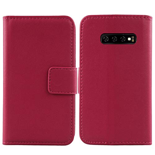 Mengtu Veritable Cuir Etui pour YESTEL Note 10 Pro 6.41 Housse Coque Premium Case Cover Flip Cas Couverture Protecteur Portefeuille Leather Wallet (Rose)