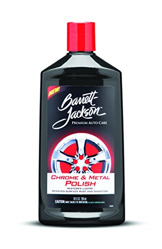 Barrett-Jackson Chrome & Metal Polish - Chrome Cleaner, Metal Cleaner, Aluminum Cleaner, Wheel Cleaner - for Premium Car Care, 9966, 10 oz.