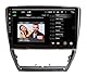 Autoradio für Skoda Octavia 2004/2014 Grau Android GPS Bluetooth WiFi USB DAB+ Touchscreen 10-Zoll 8core Carplay AndroidAuto