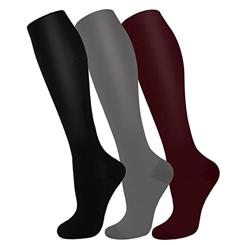Fuelmefoot 3 Pack Copper Compression Socks - Compression Socks Women & Men Circulation - Best For Medical,Running,Athletic #TOP27