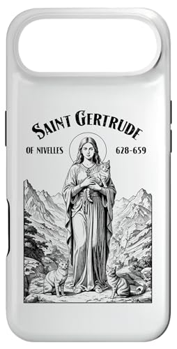Custodia per iPhone Air Gatti Patron Saint Gertrude Vintage Funny Feline Cat Lovers